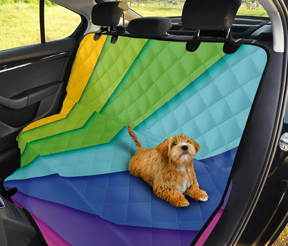 Rainbow Shades Print Pet Car Back Seat Cover