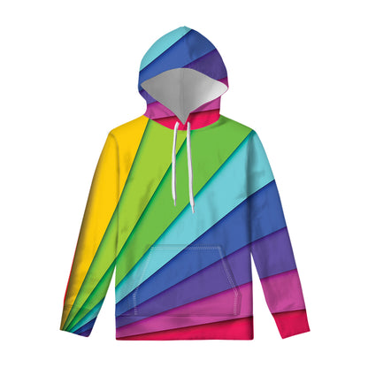 Rainbow Shades Print Pullover Hoodie