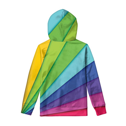 Rainbow Shades Print Pullover Hoodie