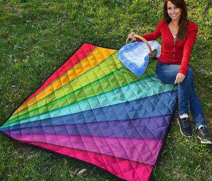 Rainbow Shades Print Quilt