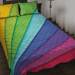 Rainbow Shades Print Quilt Bed Set