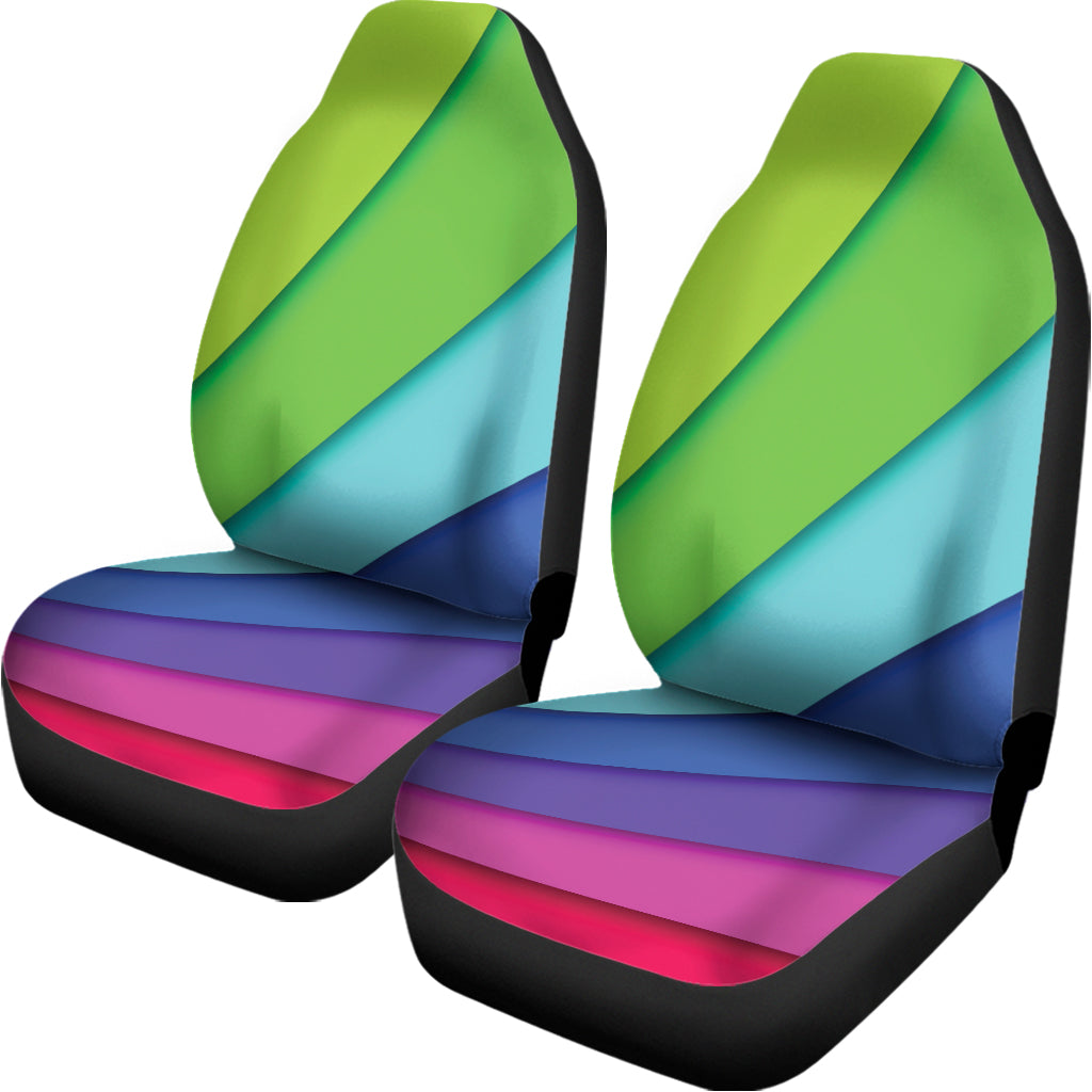 Rainbow Shades Print Universal Fit Car Seat Covers