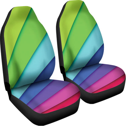 Rainbow Shades Print Universal Fit Car Seat Covers