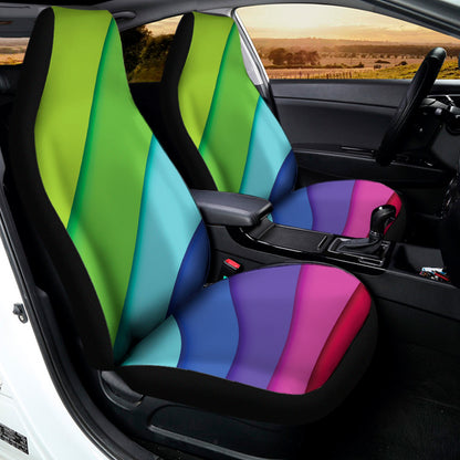 Rainbow Shades Print Universal Fit Car Seat Covers