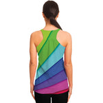 Rainbow Shades Print Women's Racerback Tank Top