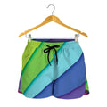 Rainbow Shades Print Women's Shorts