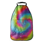 Rainbow Spiral Tie Dye Print Car Seat Organizers