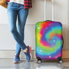 Rainbow Spiral Tie Dye Print Luggage Cover