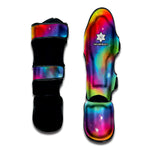 Rainbow Spiral Tie Dye Print Muay Thai Shin Guard