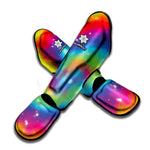 Rainbow Spiral Tie Dye Print Muay Thai Shin Guard