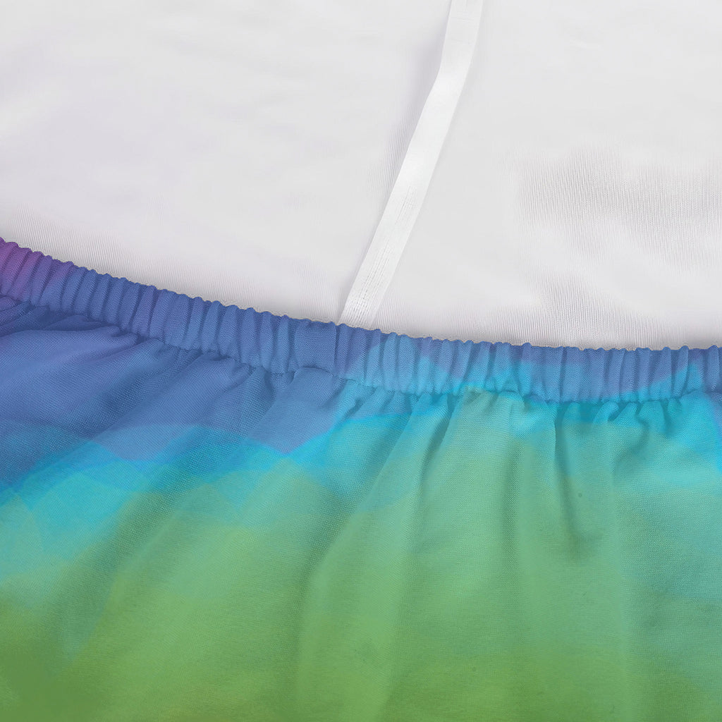 Rainbow Spiral Tie Dye Print Sofa Cover