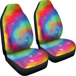 Rainbow Spiral Tie Dye Print Universal Fit Car Seat Covers