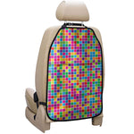 Rainbow Squares Pattern Print Car Seat Organizers