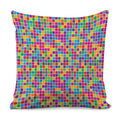 Rainbow Squares Pattern Print Pillow Cover