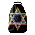 Rainbow Star of David Print Car Seat Organizers