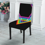 Rainbow Star of David Print Dining Chair Slipcover