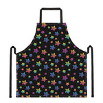 Rainbow Stars Pattern Print Apron