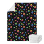 Rainbow Stars Pattern Print Blanket