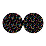Rainbow Stars Pattern Print Car Coasters