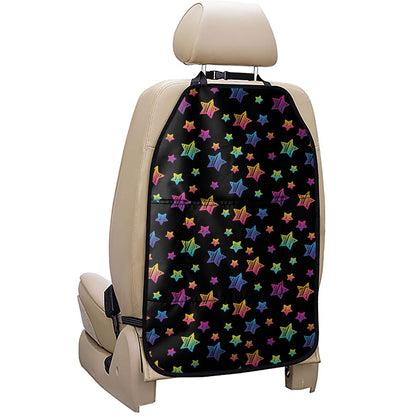Rainbow Stars Pattern Print Car Seat Organizers