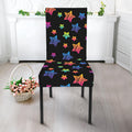 Rainbow Stars Pattern Print Dining Chair Slipcover