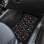 Rainbow Stars Pattern Print Front and Back Car Floor Mats