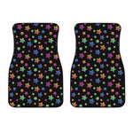 Rainbow Stars Pattern Print Front Car Floor Mats