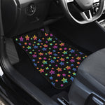 Rainbow Stars Pattern Print Front Car Floor Mats