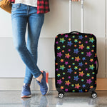 Rainbow Stars Pattern Print Luggage Cover