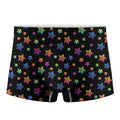 Rainbow Stars Pattern Print Men's Boxer Briefs