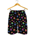 Rainbow Stars Pattern Print Men's Shorts