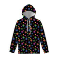 Rainbow Stars Pattern Print Pullover Hoodie