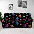 Rainbow Stars Pattern Print Sofa Cover
