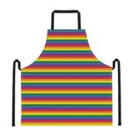 Rainbow Stripe Print Apron