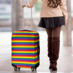 Rainbow Stripe Print Luggage Cover