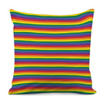 Rainbow Stripe Print Pillow Cover