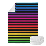 Rainbow Striped Pattern Print Blanket