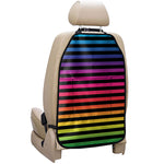 Rainbow Striped Pattern Print Car Seat Organizers