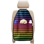 Rainbow Striped Pattern Print Car Seat Organizers