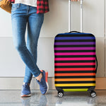 Rainbow Striped Pattern Print Luggage Cover
