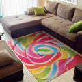 Rainbow Swirl Candy Print Floor Mat