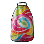 Rainbow Swirl Candy Print Car Seat Organizers