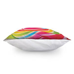 Rainbow Swirl Candy Print Pillow Cover