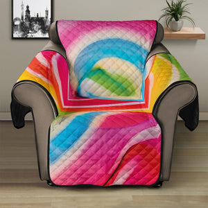 Rainbow Swirl Candy Print Recliner Protector