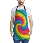 Rainbow Swirl Print Apron