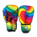 Rainbow Swirl Print Boxing Gloves