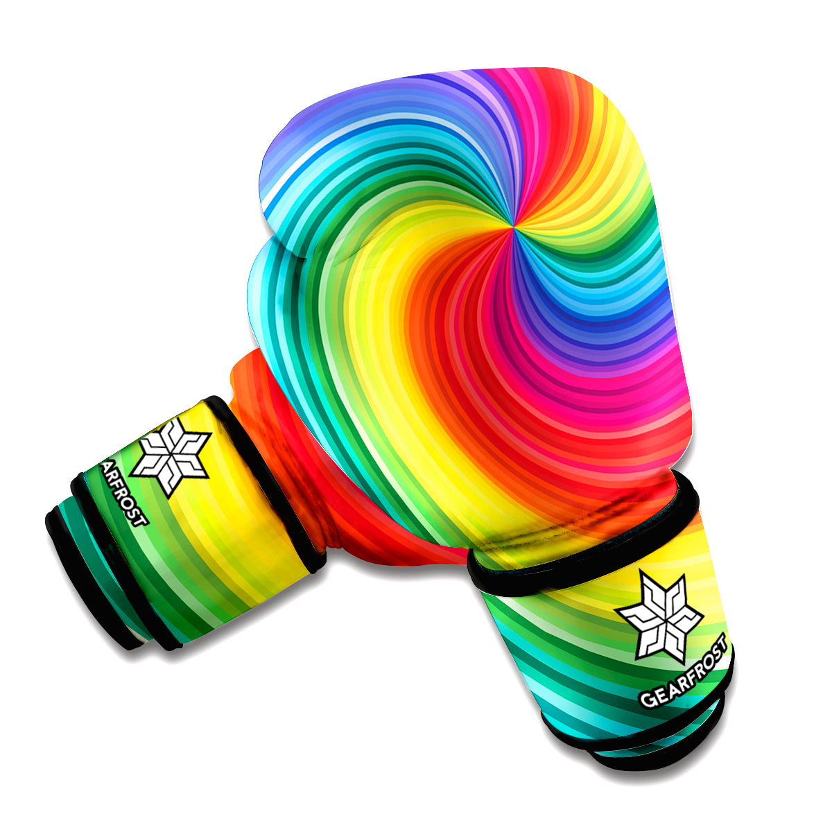 Rainbow Swirl Print Boxing Gloves