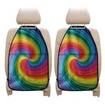 Rainbow Swirl Print Car Seat Organizers