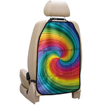 Rainbow Swirl Print Car Seat Organizers