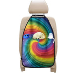 Rainbow Swirl Print Car Seat Organizers